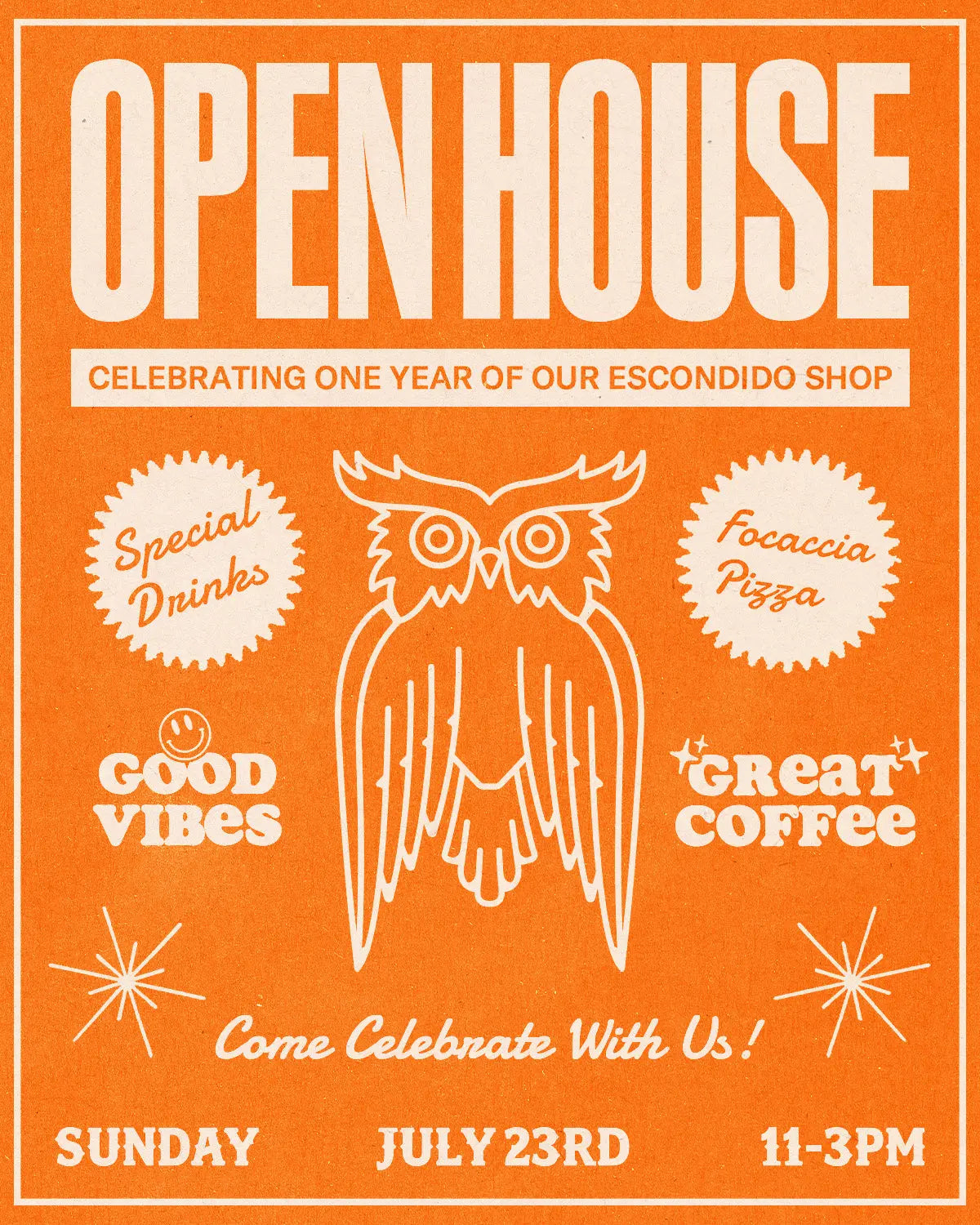 Join Us for a Delightful Open House Celebrating Our One-Year Anniversary in Escondido!