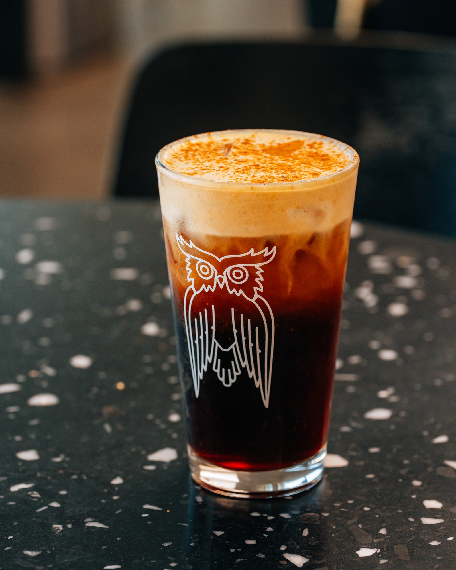 Owl Pint Glass