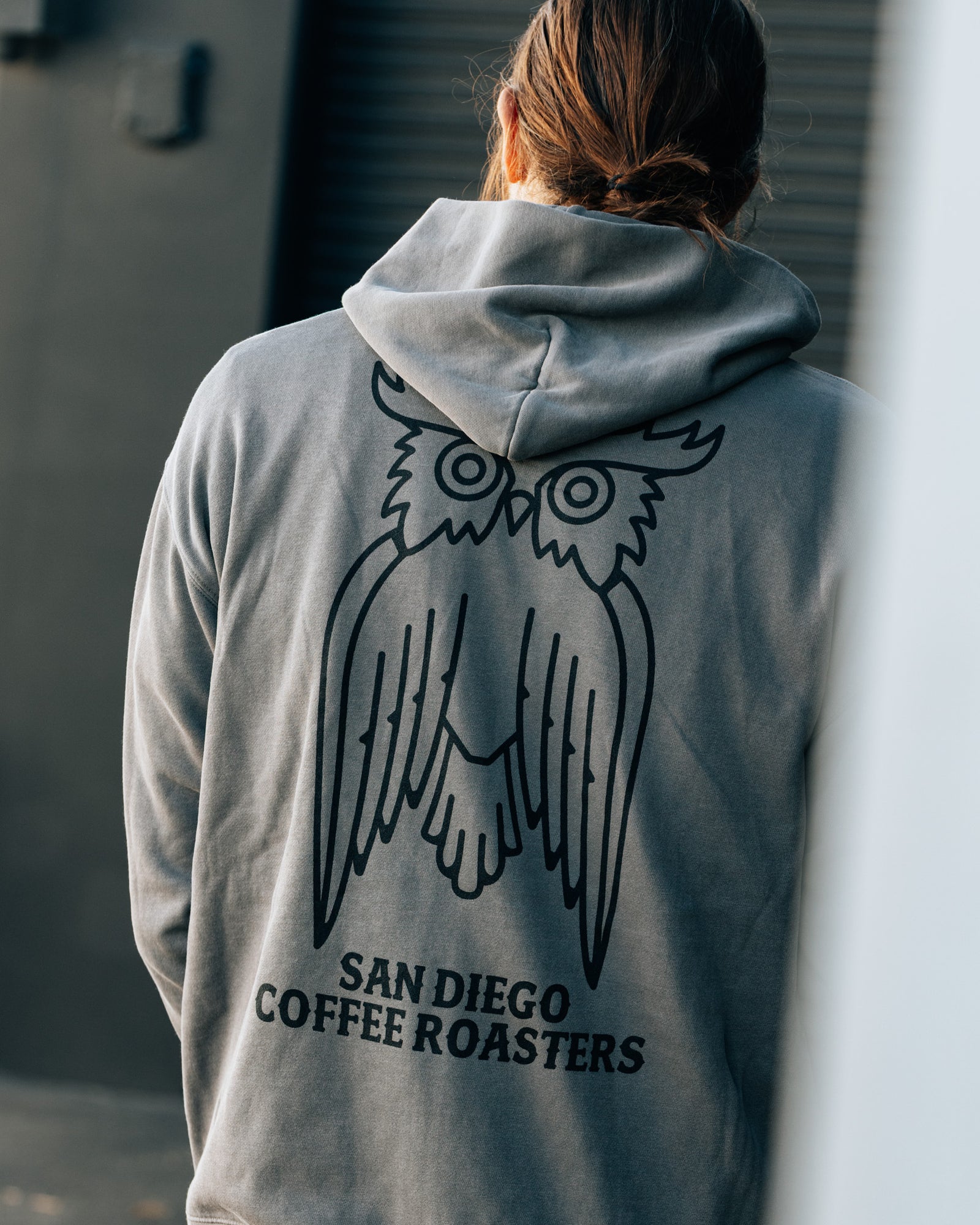 James Faded Grey Zip-up Hoodie