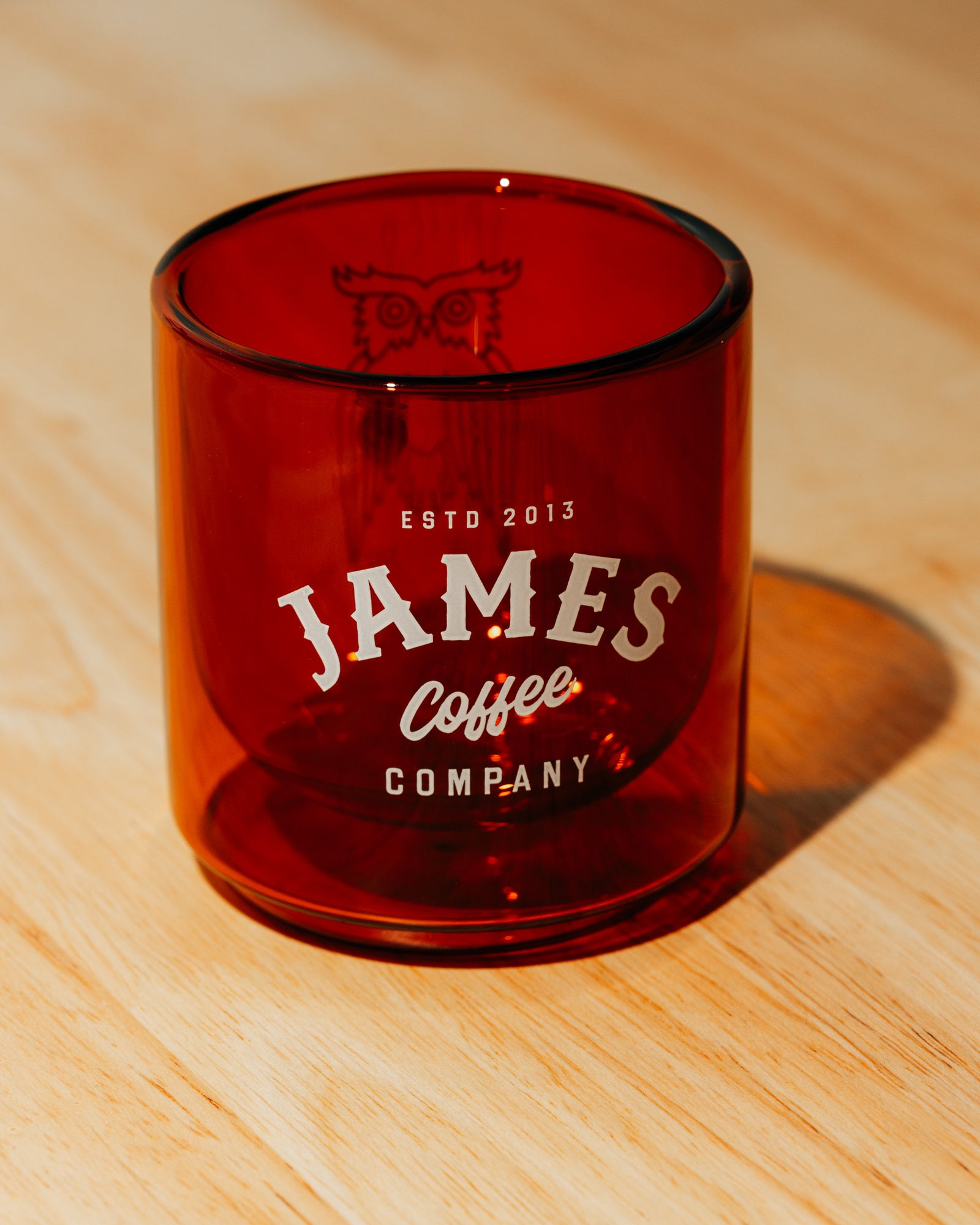 10oz. Amber Glass Tumbler