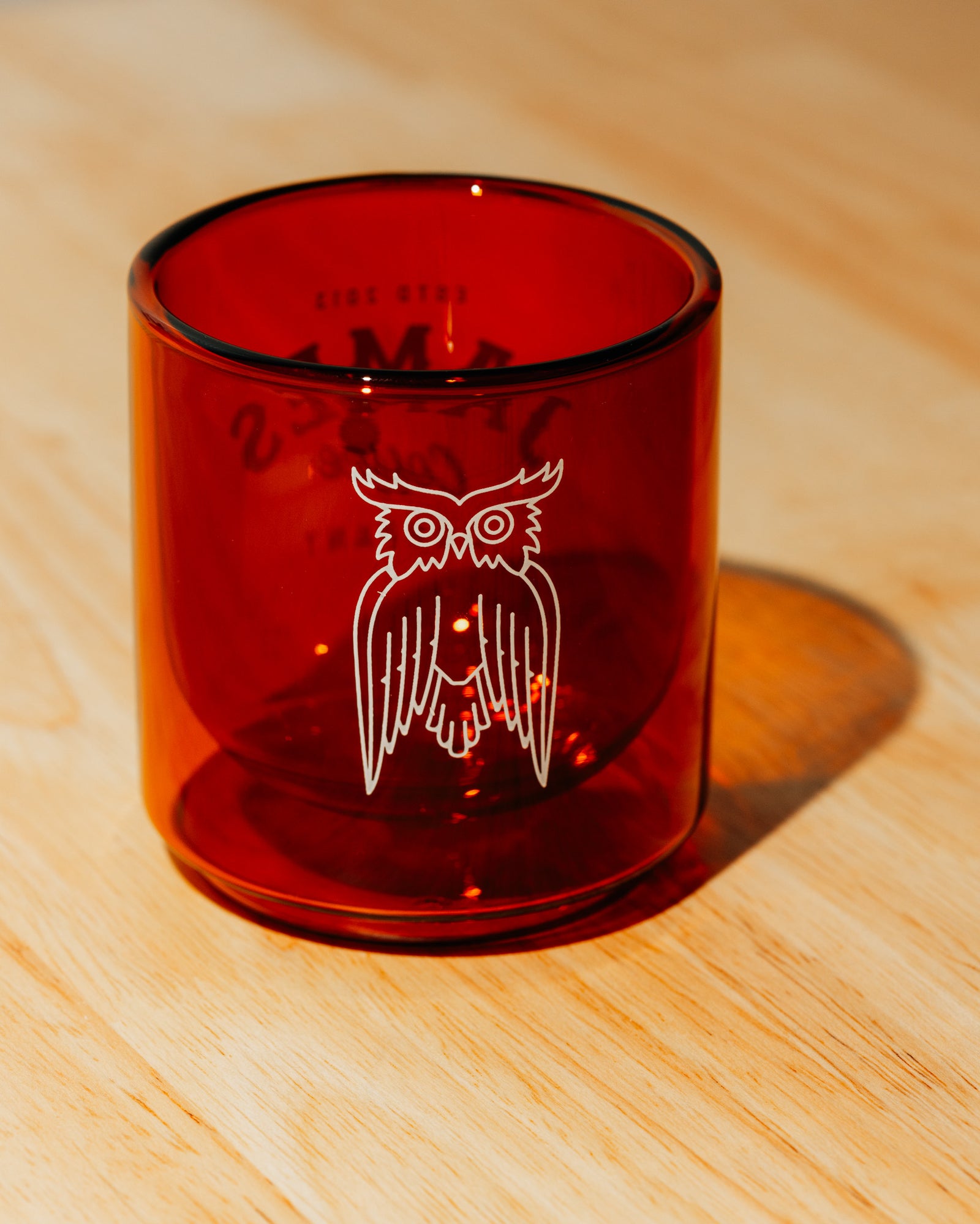 10oz. Amber Glass Tumbler