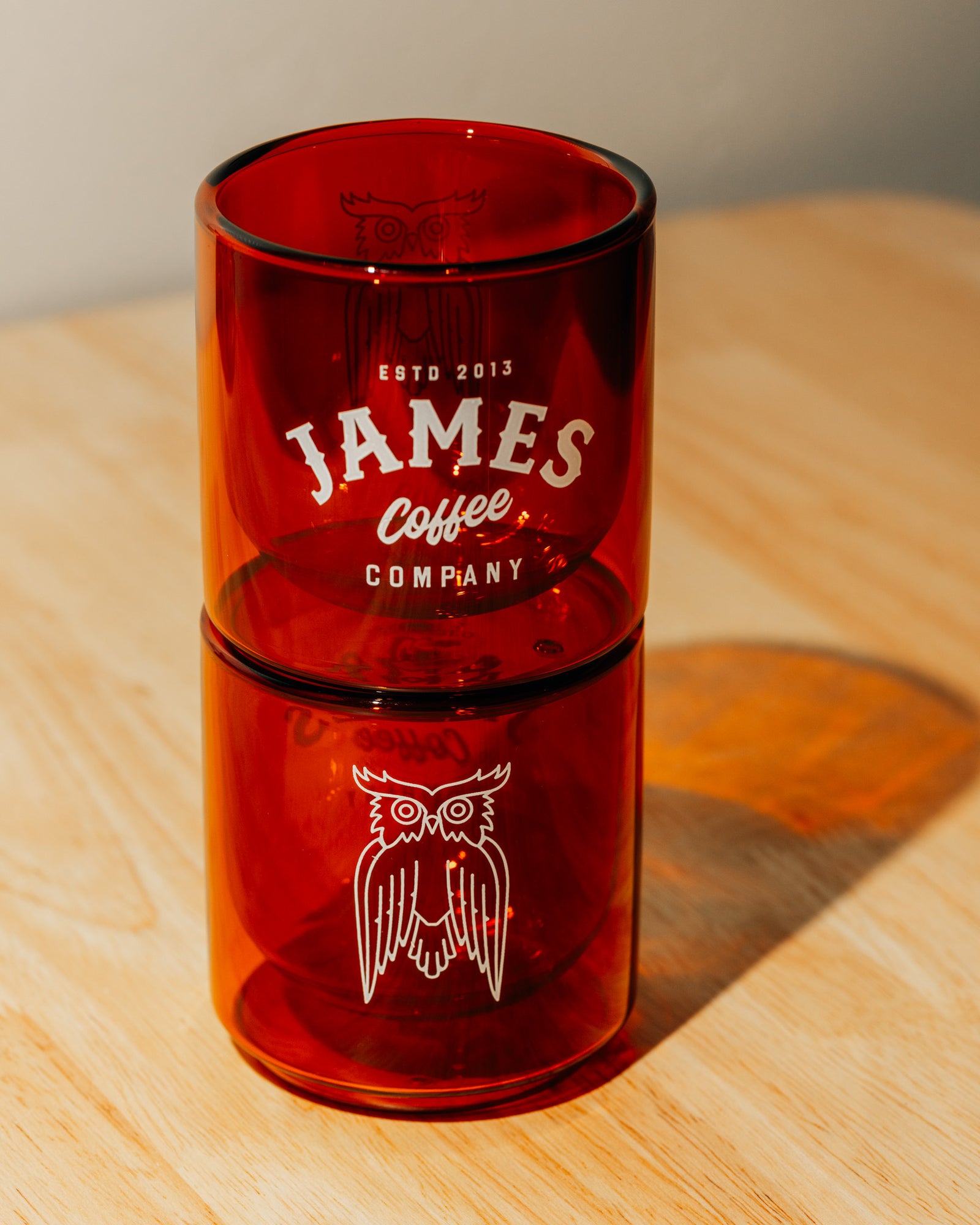 10oz. Amber Glass Tumbler