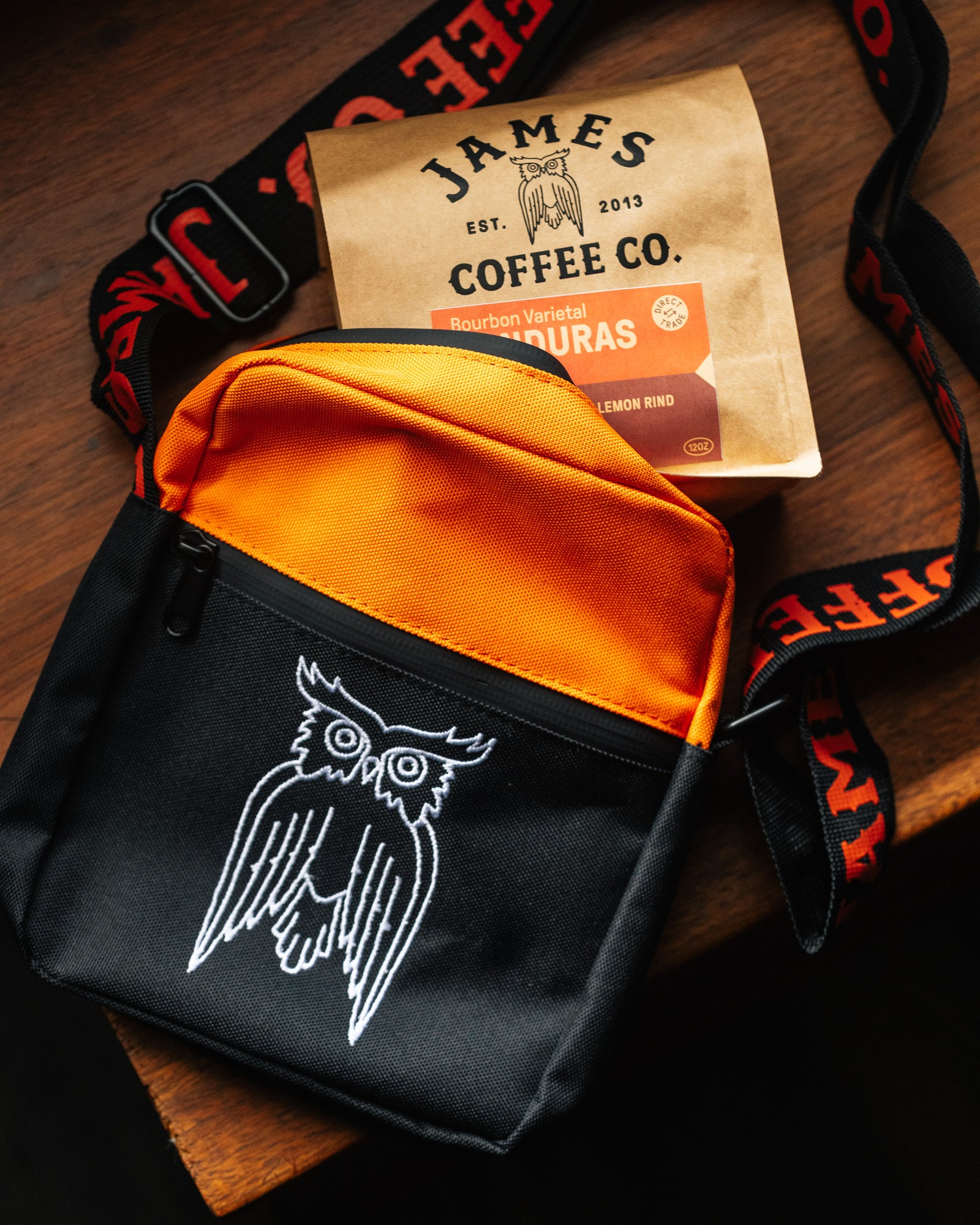 James Coffee Cross Body Bag