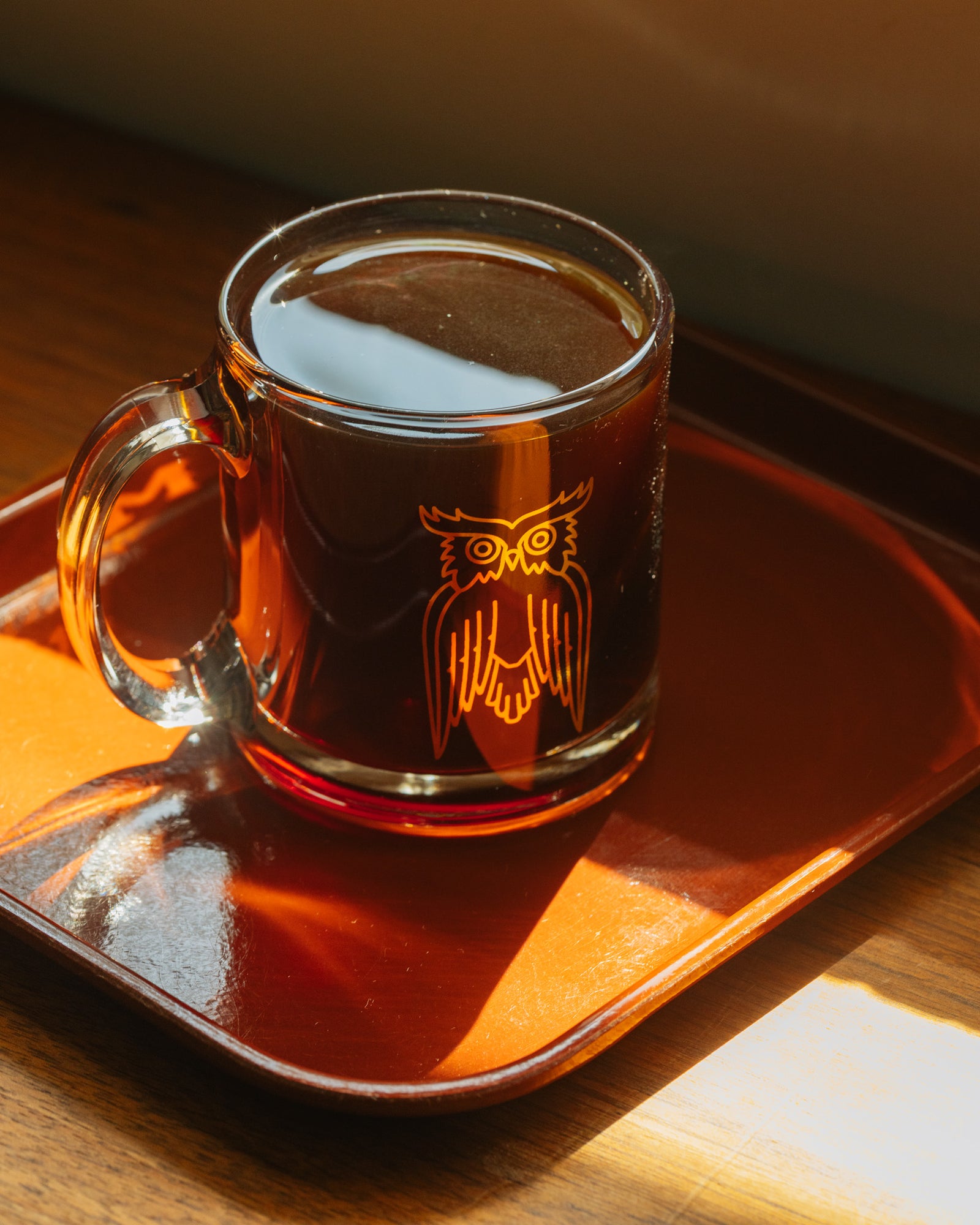 Gold Glass Mug James Coffee Co.