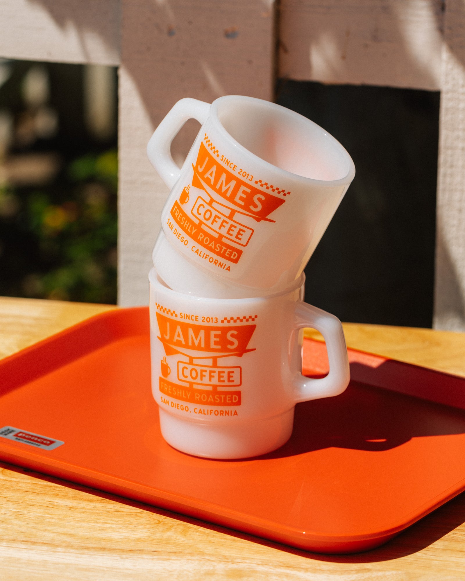 James Motel Milk Glass Mug James Coffee Co.