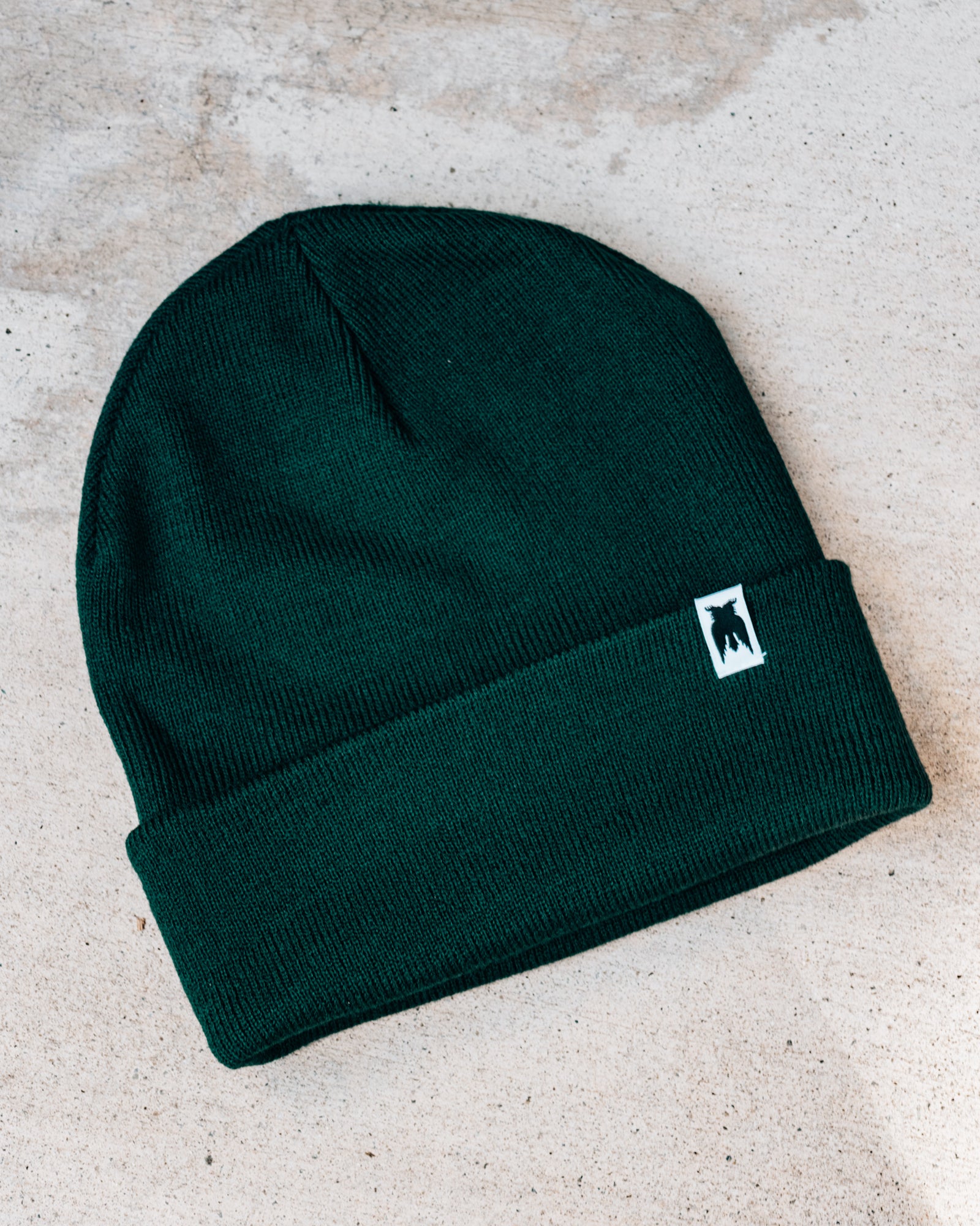 Beanie with Hem Tag