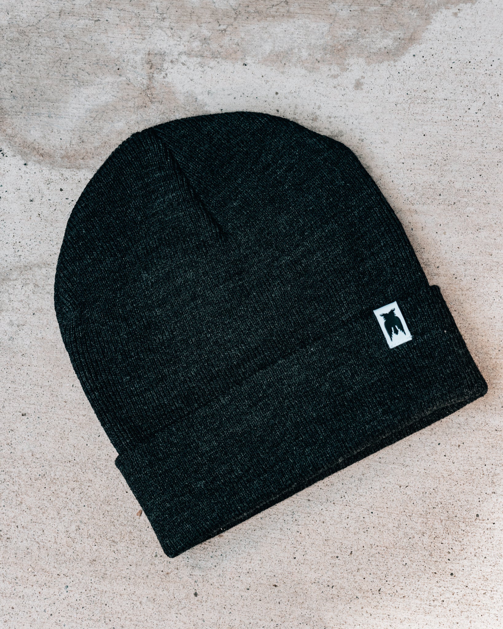 Beanie with Hem Tag