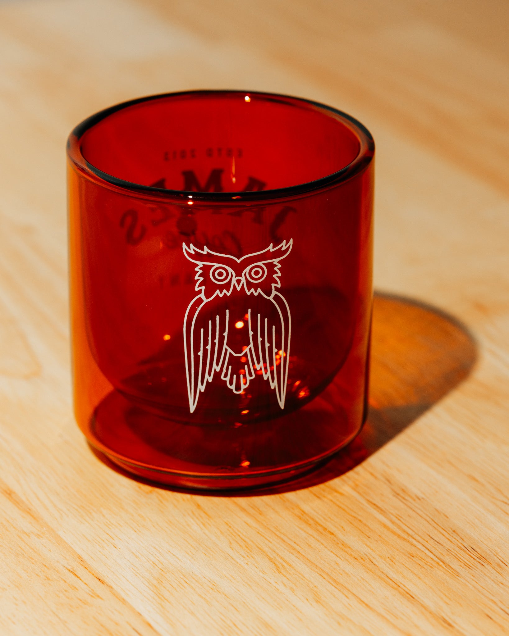 10oz. Amber Glass Tumbler