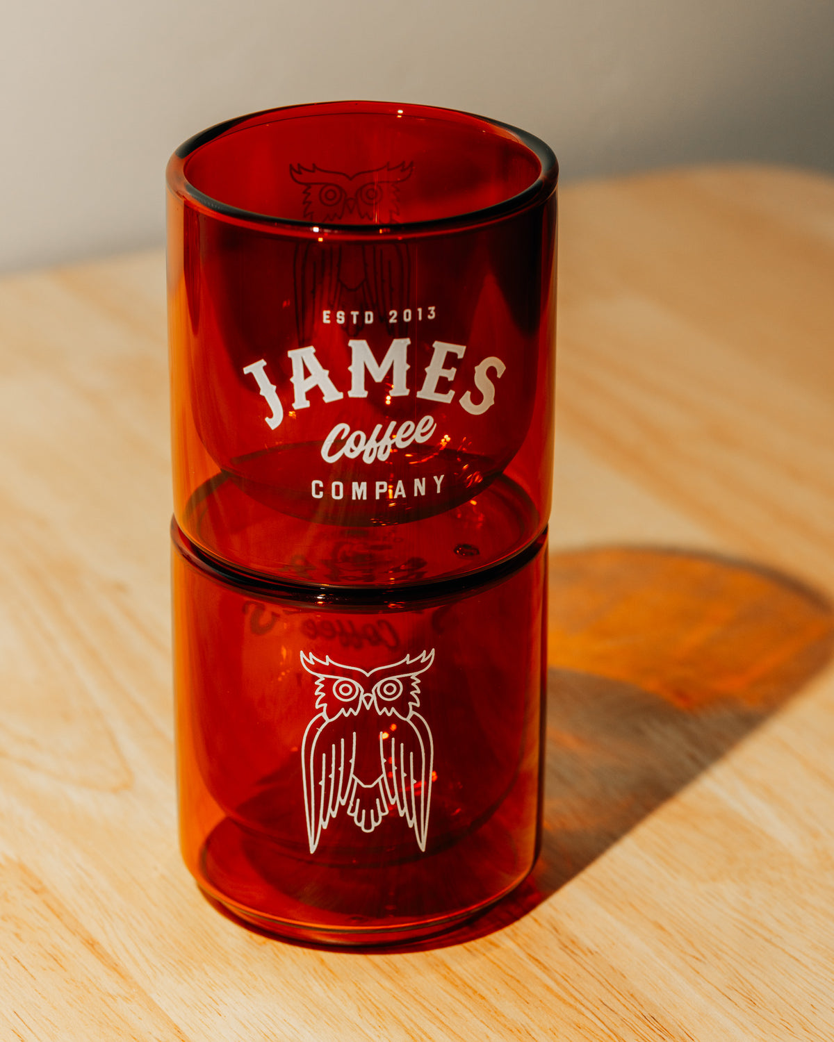 10oz. Amber Glass Tumbler