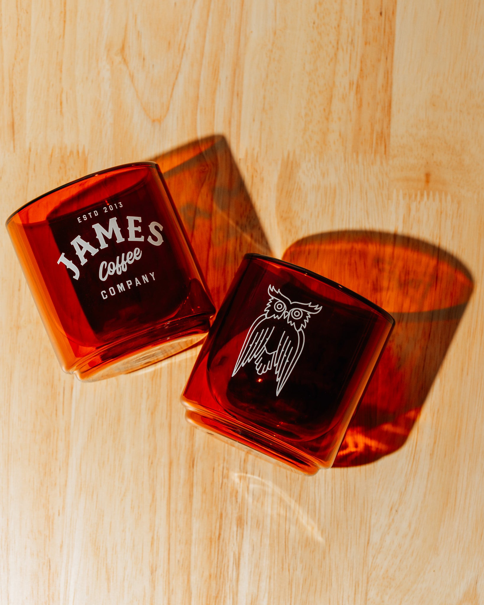 10oz. Amber Glass Tumbler