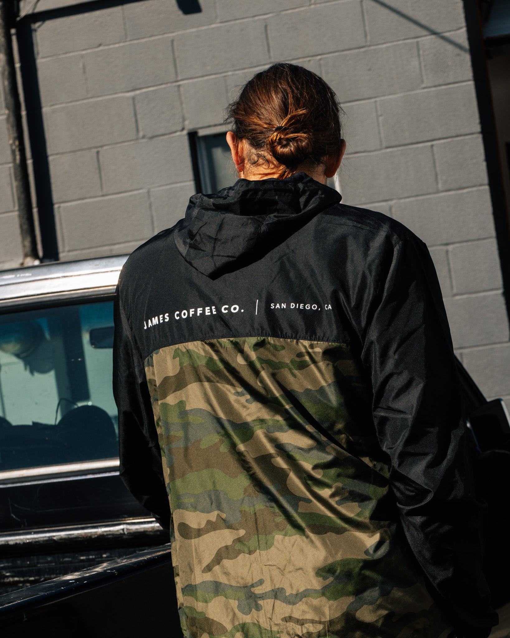 ジャケット・ブルゾン MOUN TEN. leaf camo x boa sailor hoodie Camo Owl Windbreaker - James Coffee Co