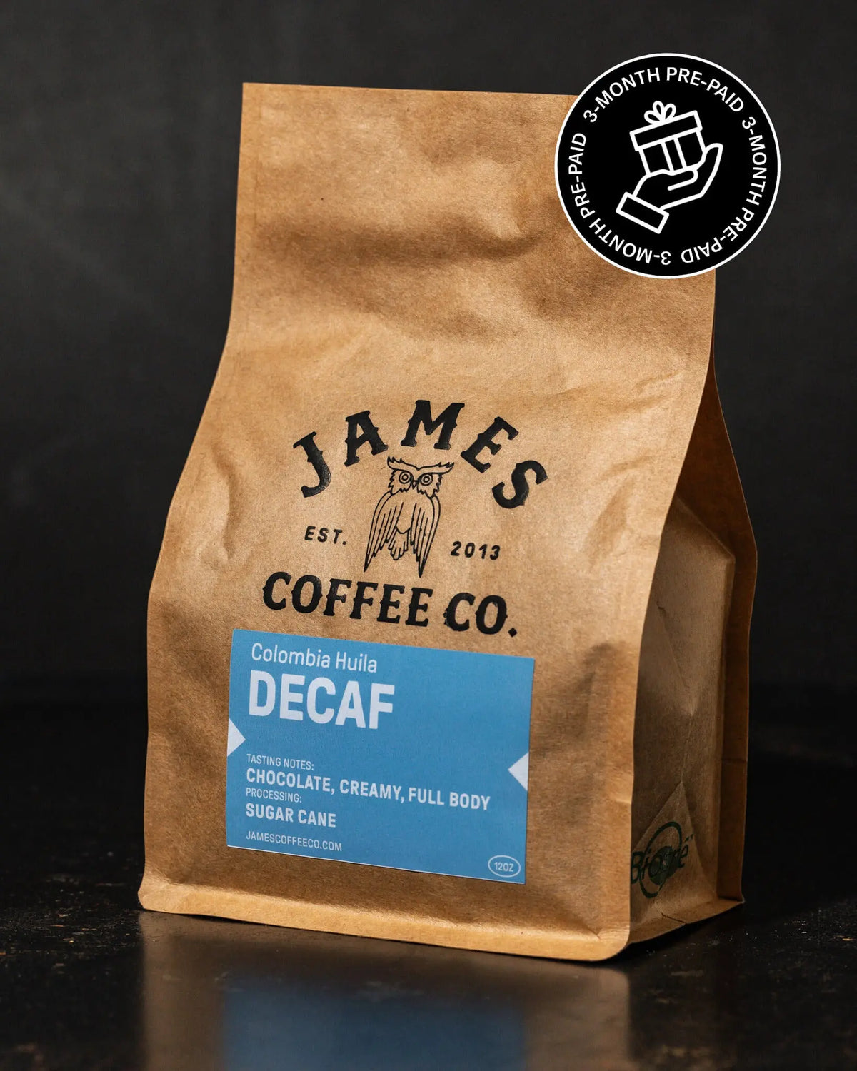 Decaf 3-Month Gift Subscription James Coffee Co