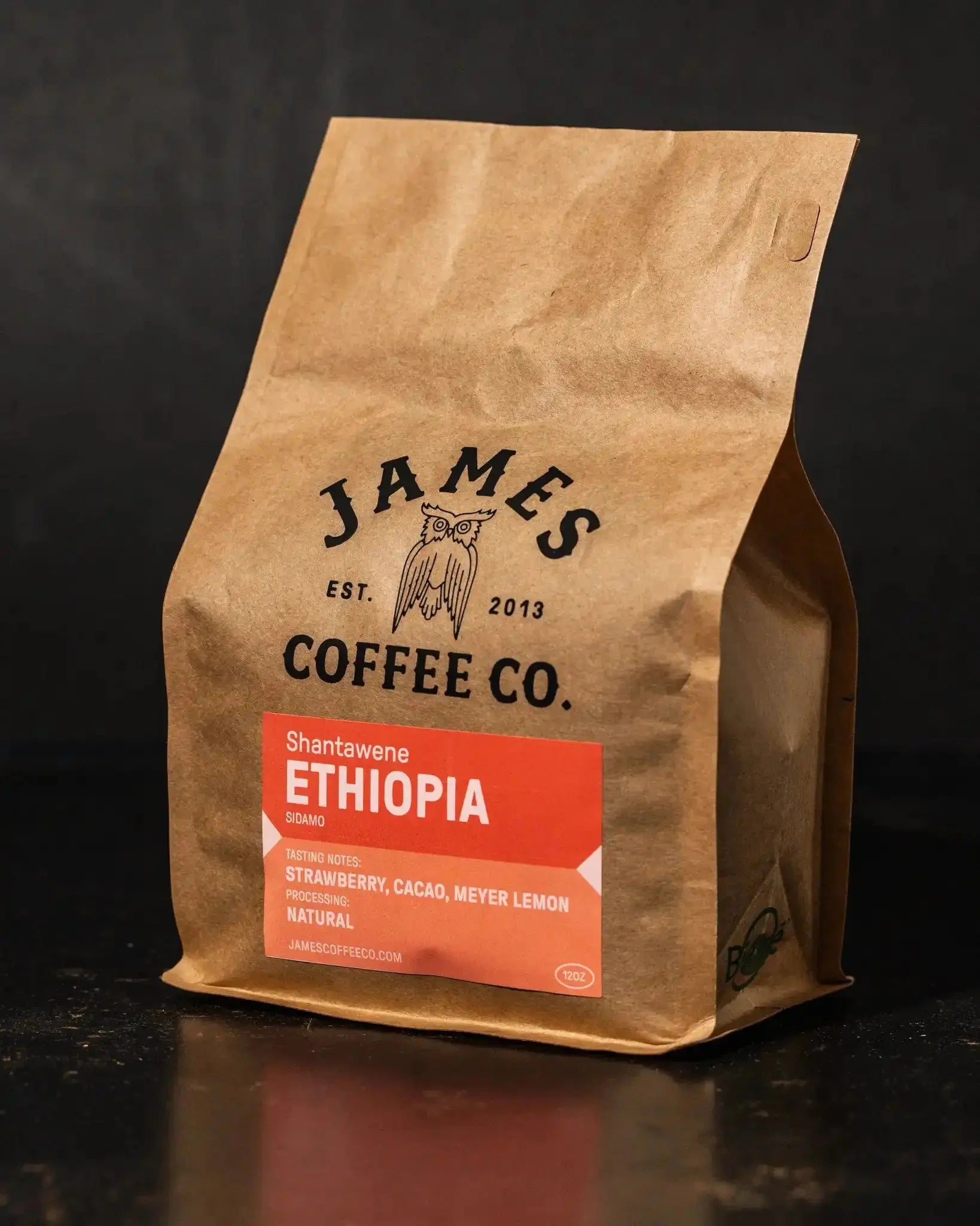 Ethiopia Sidamo Shantawene Natural Organic James Coffee Co.