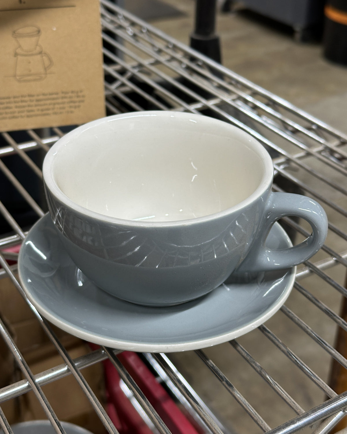 Grey Espresso Parts Cappuccino Cup