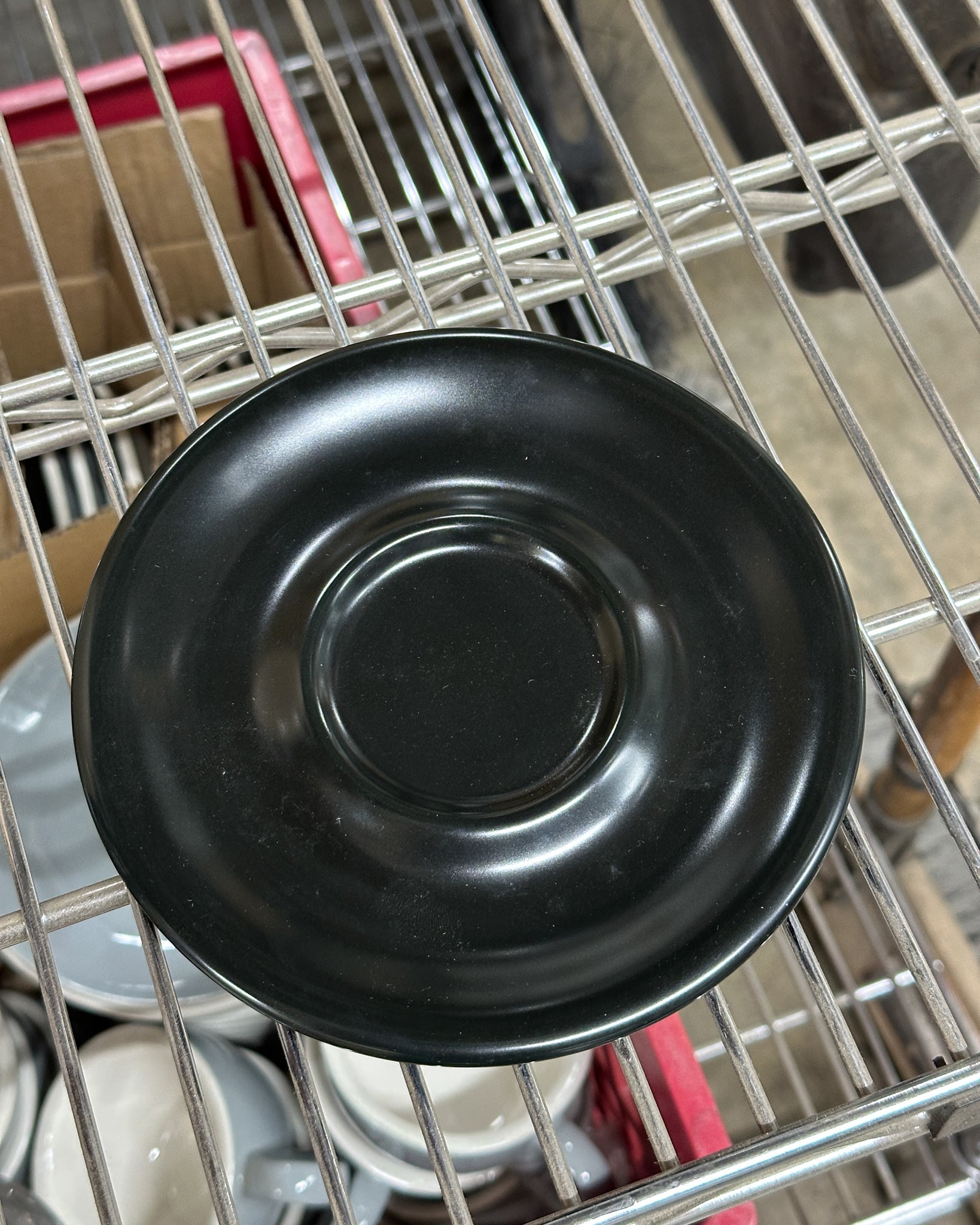 Not Neutral Black Large Saucer