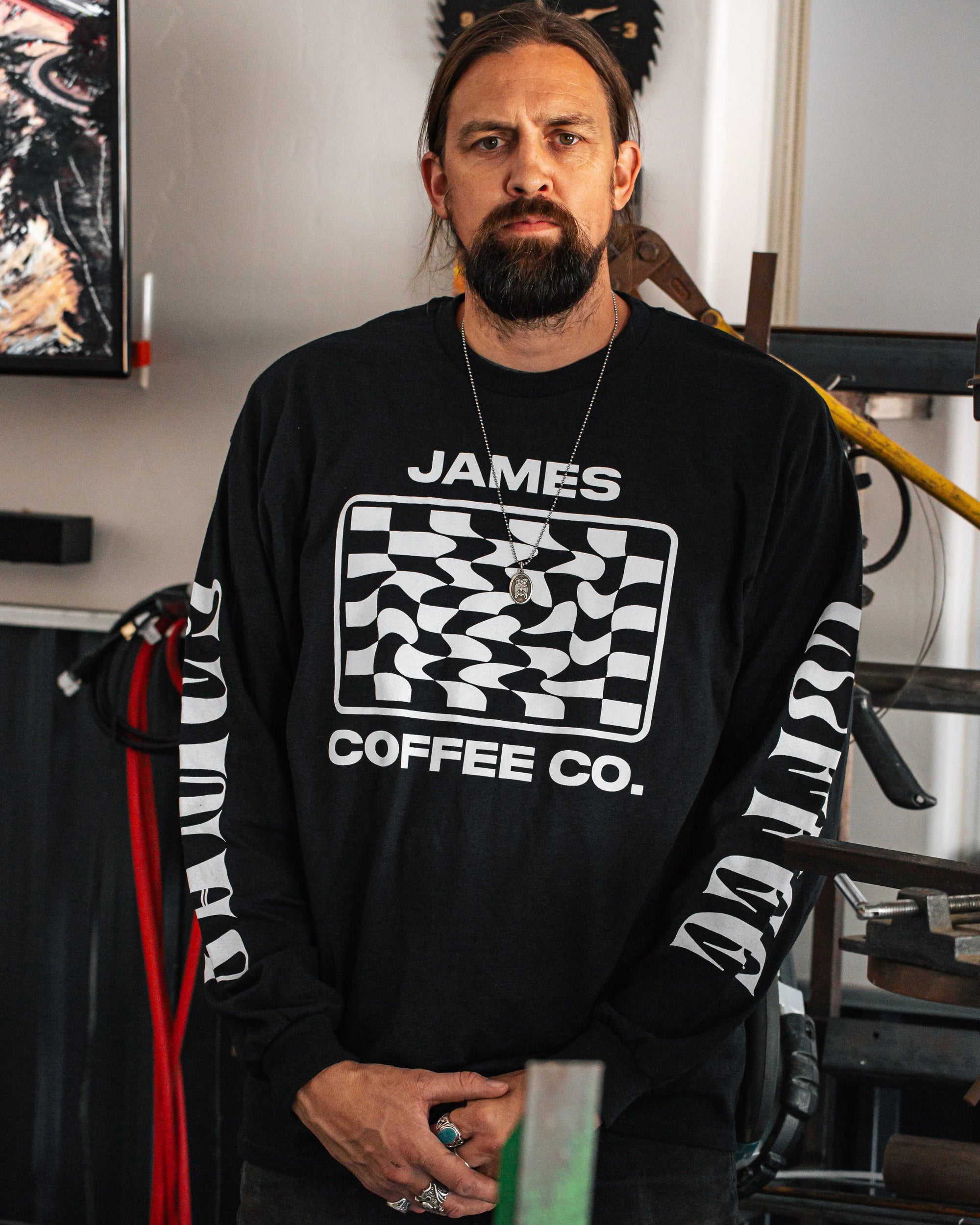 James Coffee Co. Checkered Longsleeve James Coffee Co.