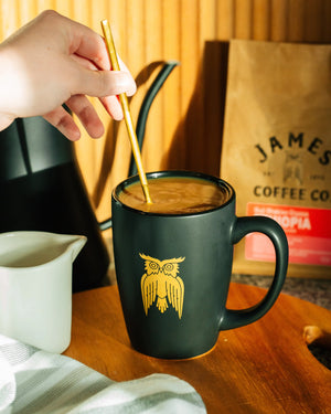 Gold Owl Bistro Mug James Coffee Co.