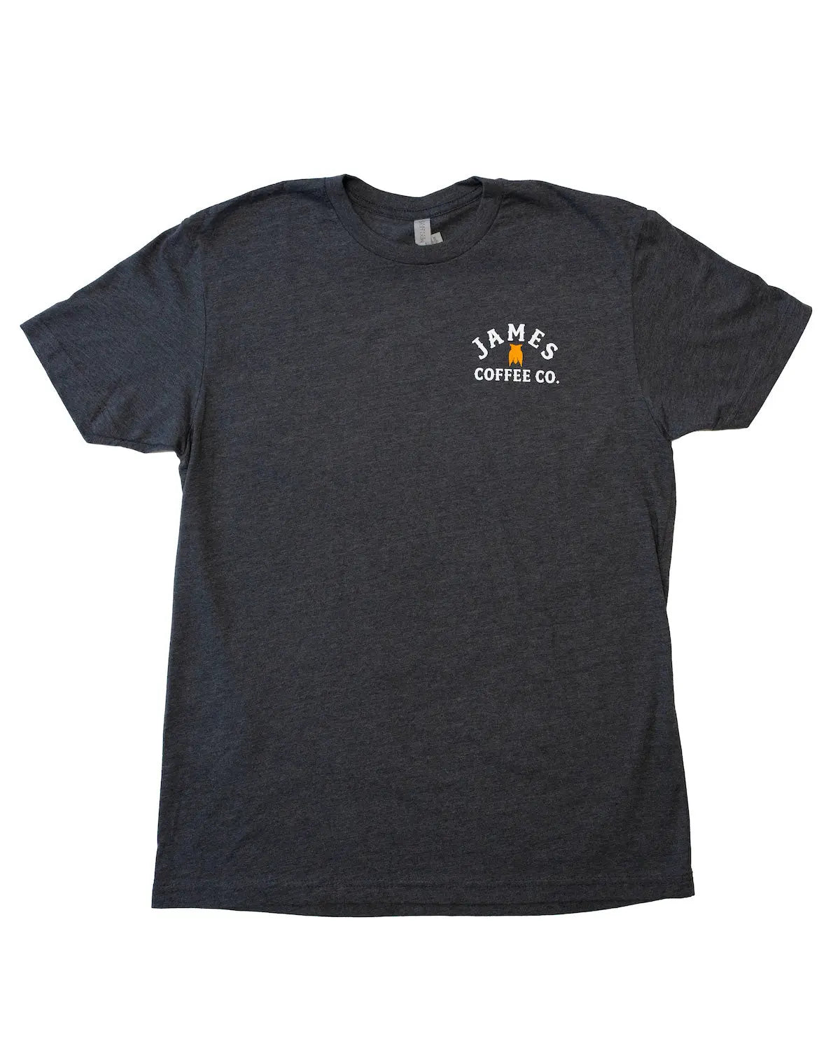 Grey Logo Tee with Back Print - James Coffee Co. M