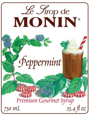 Monin Syrup 750ml - Peppermint Monin